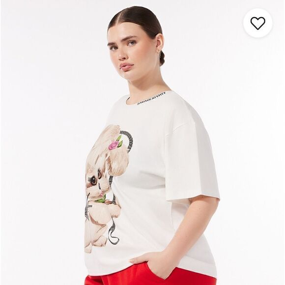 Savage X Fenty Spank Graphic Tee By Rihanna - Picture 2 of 16